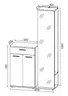 Kompaktgarderobe - Kaschmir, Evoke Eiche Nachbildung