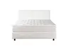 Boxspringbett Premium Line Board - Liegefläche ca. 180x200 cm, Stoff, Weiß