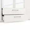 Drehtürenschrank Viana - B. ca. 180cm, Lack, Weiß