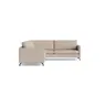 Ecksofa Cuneo Klassik - 2,5-Sitzer mit Ecke rechts, Stoff, Graubeige