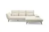 Ecksofa PAYTON - 2-Sitzer, Ecke rechts, Stoff, Creme