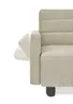 Faltsofa Easy - 2-Sitzer, ca. 140 cm inkl. Schlaffunktion/Armlehne verstellbar, Stoff, Taupe