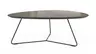 Couchtisch Fano - LBH ca. 87x78x33 cm, HPL Laminat, Graubraun