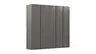Drehtürenschrank Loretto - B ca. 254 cm, Melamin matt, Anthrazit