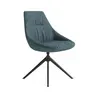 Stuhl Pegara Plus - Drehbar, Stoff, Petrol