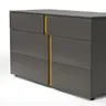 Kommode Loretto - BHT ca. 127x70x51 cm, Lack matt, Anthrazit