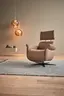Sessel - Relaxfunktion motorisch, Leder, Braun
