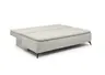 Sofa JANIN - 2-Sitzer, Schlaffunktion mit Bettkasten, Stoff, Beige