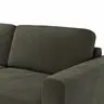 Ecksofa Oviedo - Longchair links mit 1,5-Sitzer, Stoff, Braungrün