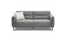Sofa - 2-Sitzer, Stoff, Grau