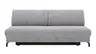 Schlafsofa Salema - 3-Sitzer mit Schlaffunktion (Liegefläche ca. 150x200cm), Stoff, Hellgrau