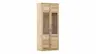 Vitrine Faro Plus - BH ca. 92x213 cm, Wildeiche massiv, Bianco