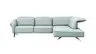 Ecksofa Bormio - 2,5-Sitzer, Ecke rechts, inklusive Kopfteilverstellung, Leder, Jade