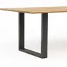 Esstisch Clifton - mit Einsätzen, LB ca. 240x100 cm, Wildeiche massiv, natur geölt