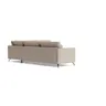 Ecksofa Cuneo Klassik - 2,5-Sitzer mit Ecke rechts, Stoff, Graubeige