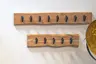 Wandgarderobe - B ca. 60 cm, Akazie, Schwarz
