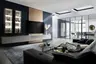 Ecktisch Fano - LBH ca. 59x50x50 cm, HPL Laminat, Grau