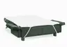 Faltsofa Easy - 2-Sitzer, ca. 140 cm inkl. Schlaffunktion/Topper/Armteil verstellbar, Stoff, Dunkelgrün