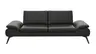 Sofa Collina - 3-Sitzer, Leder, Schwarz