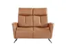 Sofa Sitz.Konzept Sofa - 2-Sitzer inkl. Relaxfunktion (motorisch) und Kopfteilverstellung, Leder, Cognac