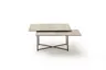 Couchtisch Cena - LB ca. 132x108 cm, Platten drehbar, Keramik, Travertin 