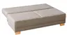 Querschläfer - Schlaffunktion mit Bettkasten, Stoff, Taupe