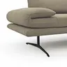 Sofa Lucero - 2,5-Sitzer, Leder, Taupe