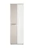 Garderobenschrank - B ca. 65 cm, Riva Eiche Nachbildung, Kaschmir, Spiegel