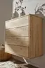 Sideboard Williston - Wildeiche bianco, Schubkastenfront sandgestrahlt