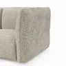 Trapezsofa Motone - Ecke links mit 2-Sitzer, Stoff, Beige
