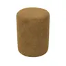 Hocker - D. ca. 30 cm, Stoff, Senfgelb 