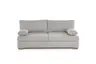 Sofa JELKO - 2-Sitzer inkl. Schlaffunktion mit Bettkasten, Stoff, Grau