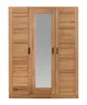 Drehtürenschrank- B ca. 152 cm, Buche, Teilmassiv, Geölt, Spiegel