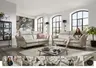 Sofa - 3-Sitzer, Kopfteil verstellbar, Leder, Creme