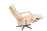 Sessel - Größe M, Relaxfunktion, Leder, Beige