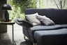 Hocker Stamford - gebogen, Links, LB ca. 89x65 cm, Stoff, Dunkelblau