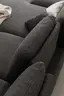 Ecksofa Collina - Longchair links, 2,5-Sitzer inkl. Sitztiefen- u. Armlehehnenverstellung, Stoff, Dunkelgrau