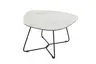 Couchtisch Pizzaro - LBH ca. 70x70x41cm, Keramik, Creme