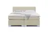 Boxspringbett HAIKOS- Liegefläche ca. 180x200 cm, Stoff, Beige, Bonell, Inkl. Topper