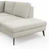 Ecksofa Houston - 2,5-Sitzer, Eckelement und 1-Sitzer mit Abschlussteil rechts,  inkl. Sitztiefenverstellung und Armlehne klappbar, Stoff, Natur