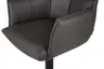 Barhocker MELE - drehbar, höhenverstellbar, Leder, Dunkelbraun