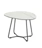 Beistelltisch Pizzaro - LBH ca. 60x45x44 cm, Keramik, Creme