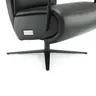 Relaxsessel Rafael - inkl. Relaxfunktion (motorisch), Leder, Schwarz