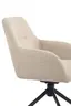 Armlehnstuhl - drehbar, Stoff, Beige