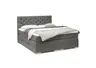 Boxspringbett SANDRIN E- Liegefläche ca. 180x200 cm, Stoff, Dunkelgrau, inkl. Stauraum