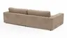 Megasofa Juni Lounge - B ca. 252 cm, Cord, Taupe