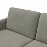 Wohnlandschaft Enna - Longchair links, 2,5-Sitzer, Ecke rechts, Stoff, Grau