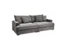 Megasofa - 3-Sitzer, Stoff, Grau