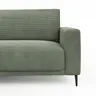 Ecksofa Solero 2.0 - Longchair groß mit 1,5-Sitzer rechts, Stoff, Olivgrün