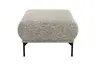 Hocker Joana - LB. ca. 100x73 cm, Stoff, Beige